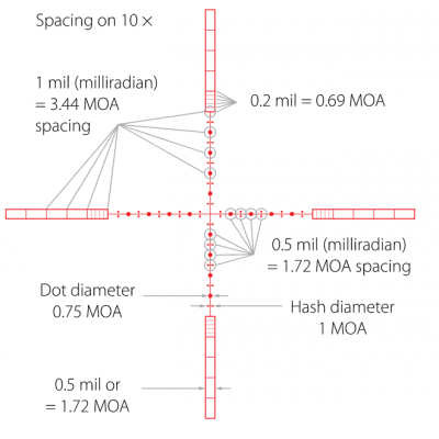 Оптический прицел Hawke Vantage SF 4 - 16×50 IR (1/2 Mil Dot)