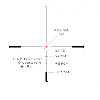 Оптический прицел Hawke Frontier 30 SF 5-30x50 LR Dot (16x)