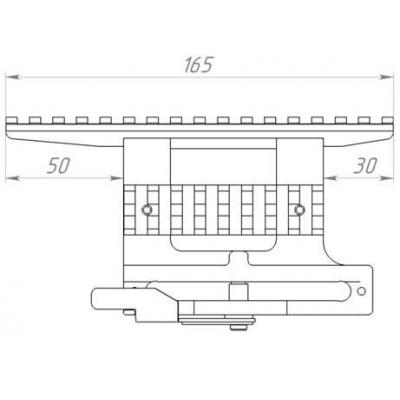 МВЖИ.301569.076 кронштейн Weaver/Тигр высокий